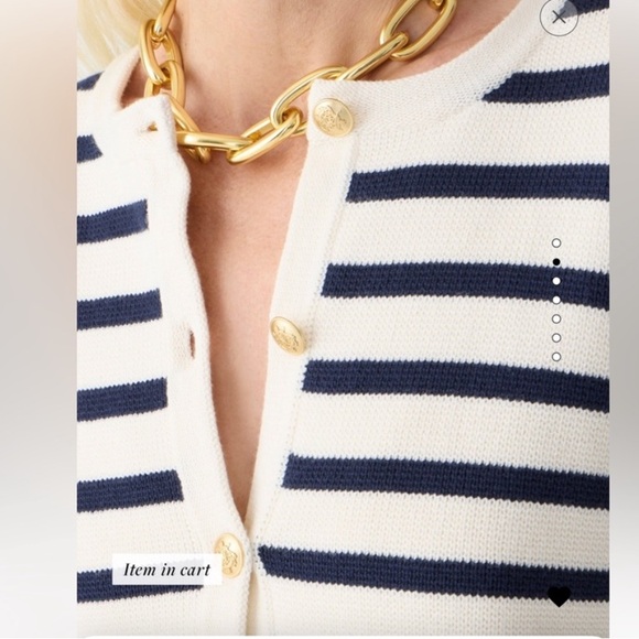 Emilie Sweater Lady Jacket in Stripe - Picture 2 of 10